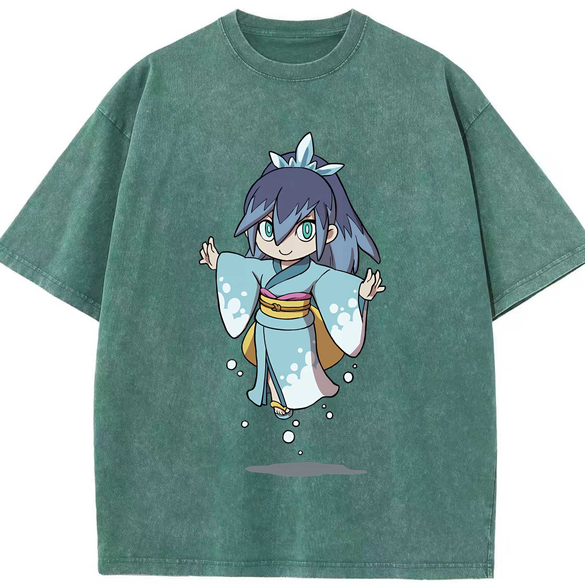 （画像用） 妖怪ウォッチ Yo-kai Watch 綿100% ヴィンテージ風 半袖Tシャツ（フロントプリント）
